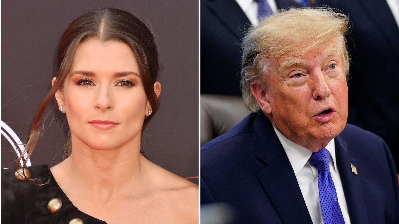 image of Danica Patrick and Donald Trump