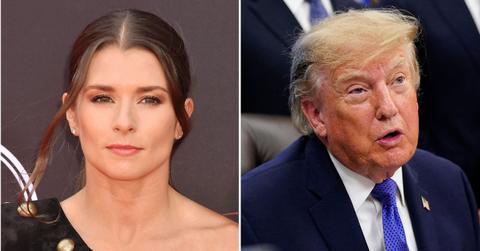 image of Danica Patrick and Donald Trump