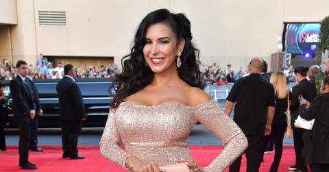 Mayra Veronica gold dress Grammy Awards