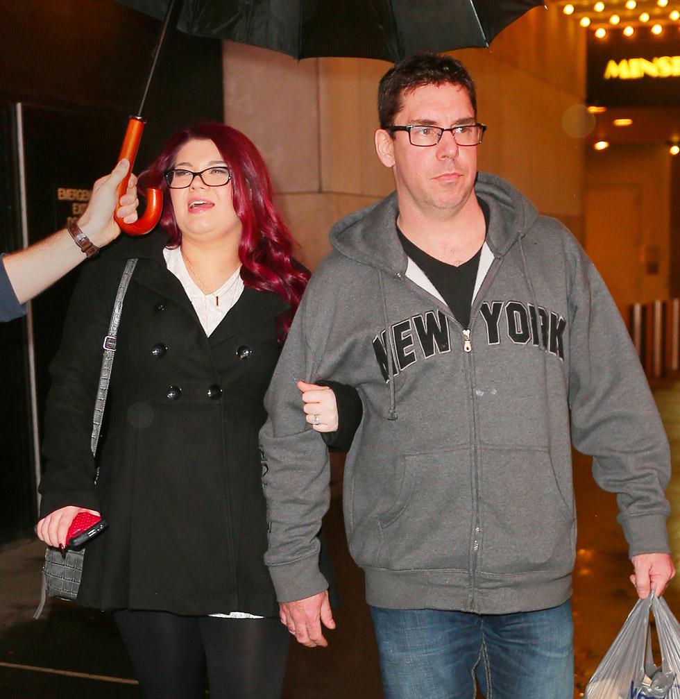 EXCLUSIVE: First shots of Amber Portwood with fiancee Matthew Baier and new engagement ring out and about in NYC