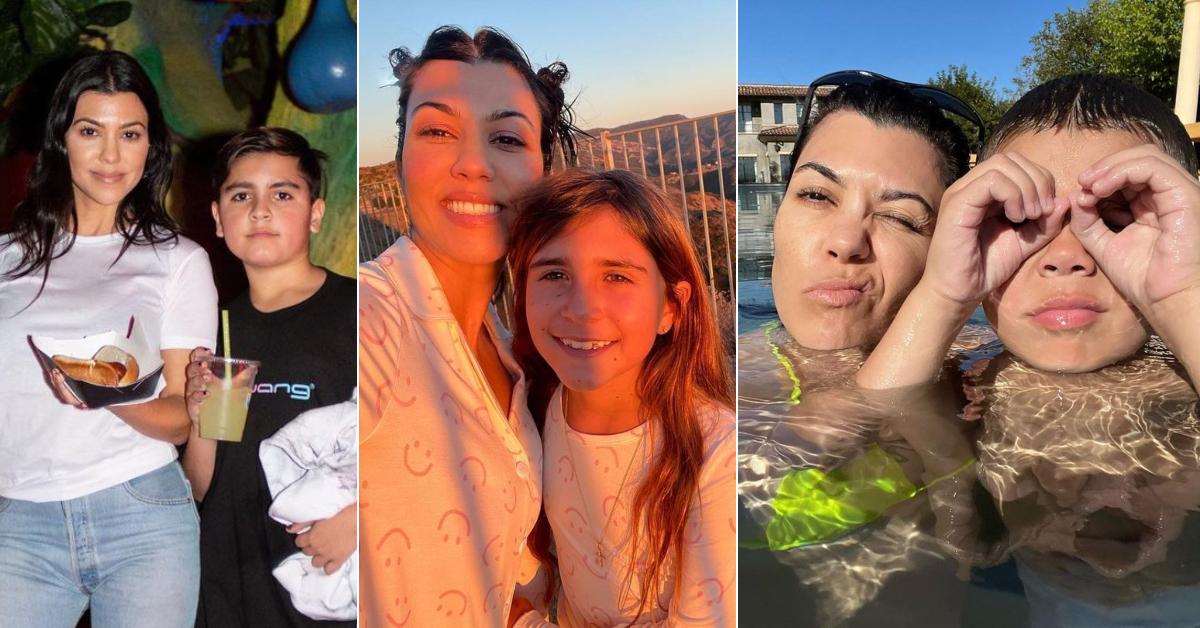 kourtney kardashian cutest moments kids mason penolope reign