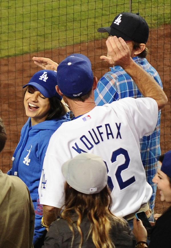 Ashton & Mila's Dodgers Game PDA