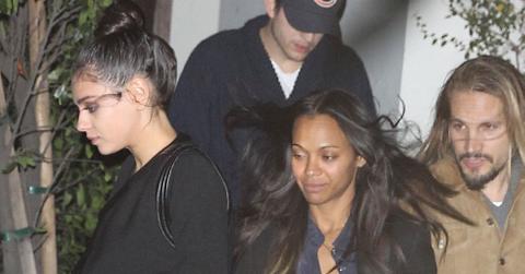 Ashton kutcher mila kunis double date zoe saldana