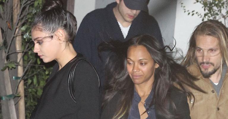 A-List Double Date! Ashton Kutcher And Mila Kunis Enjoy Dinner With Zoe ...