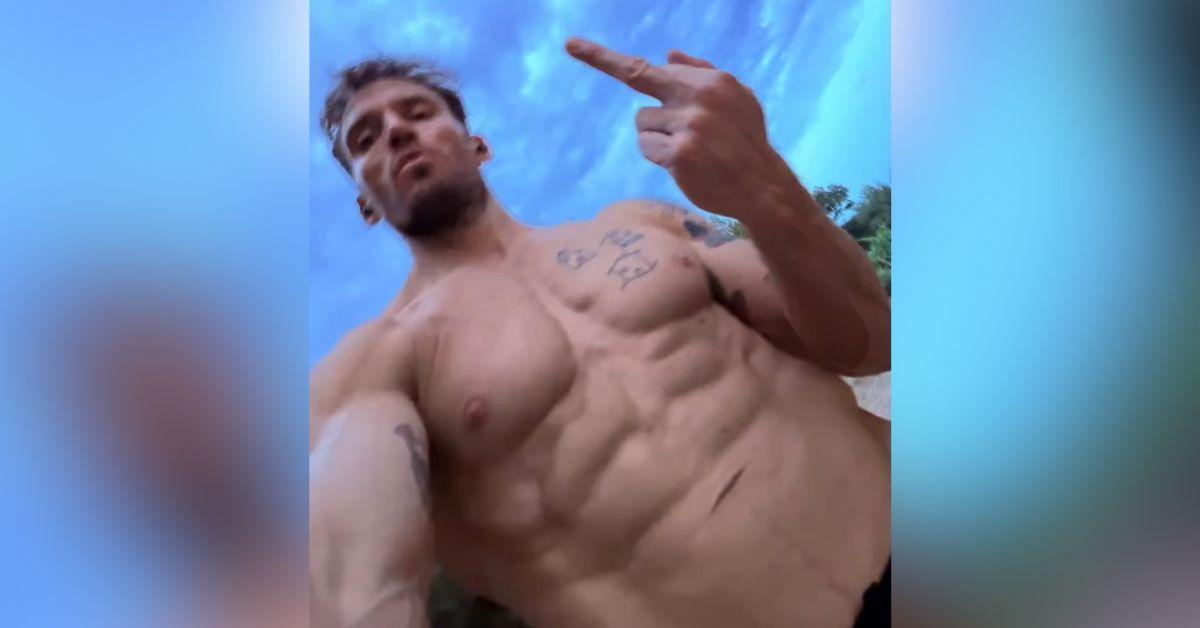 image of Sam Claflin celebrated his 40th birthday by sharing a shirtless photo.