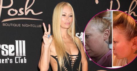 Split photo of Jenna Jameson