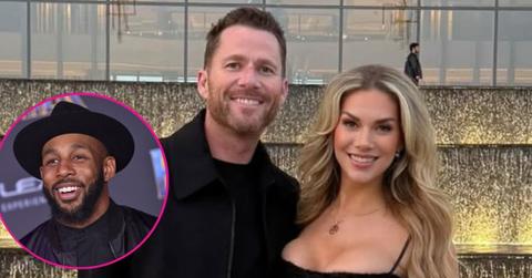 composite photo of allison holker, adam edmunds, stephen boss