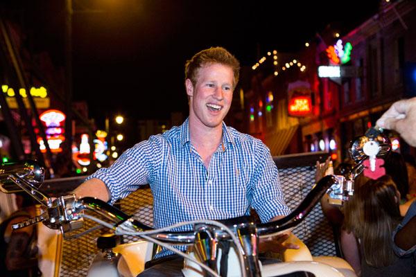 Prince harry rides bike