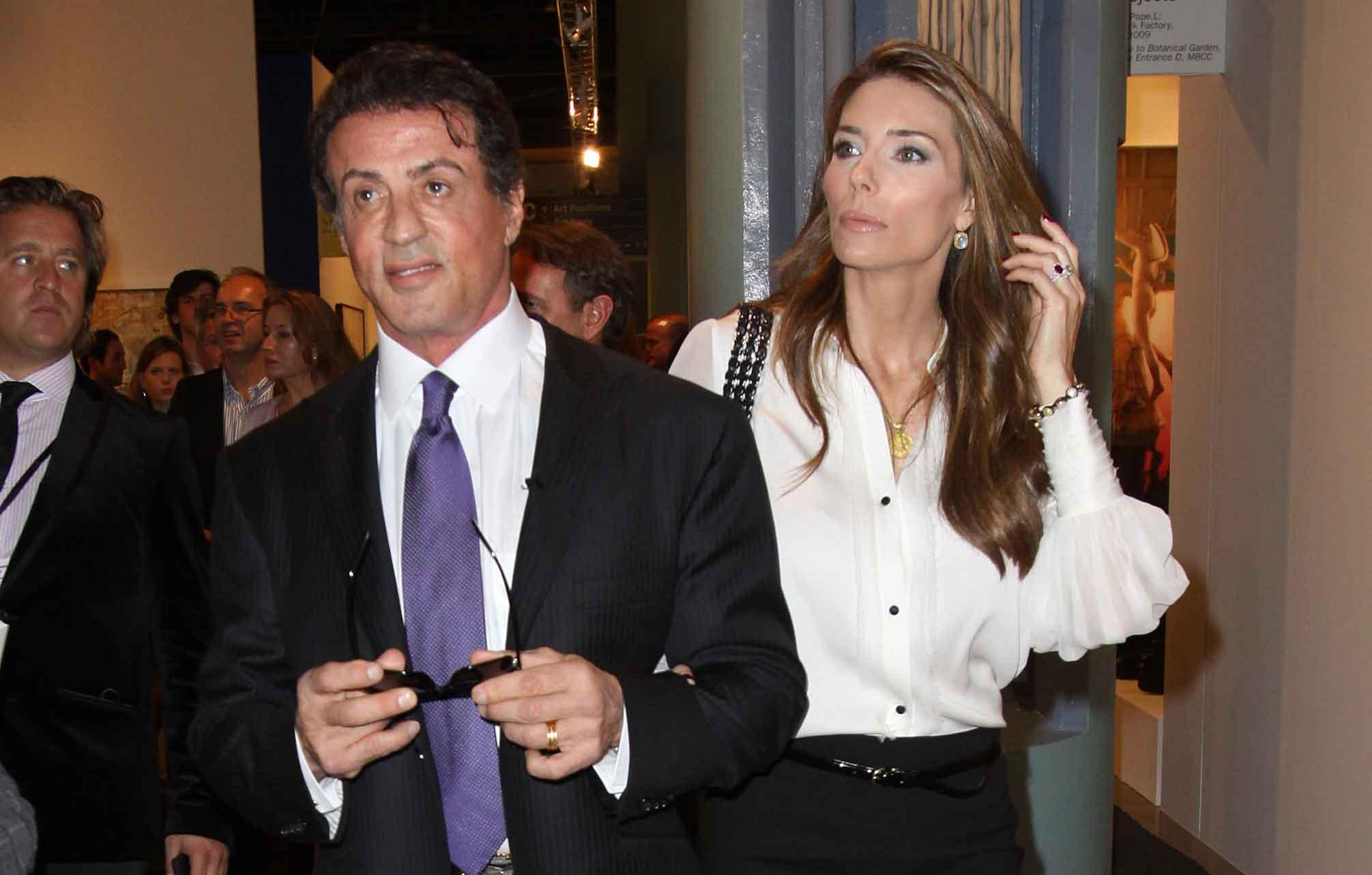 sylvester stallone wife jennifer flavin file divorce  years marriage