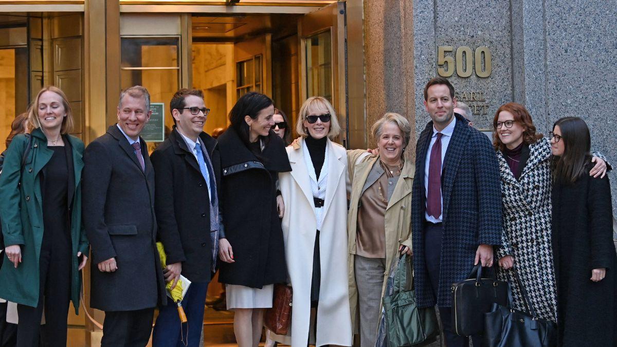 Image of E. Jean Carroll celebrated the legal victory after the appeal ended.