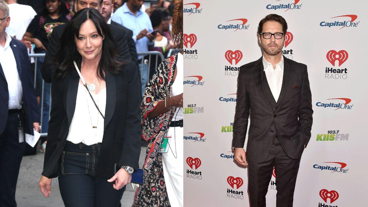 Split Image of Shannen Doherty and Jason Priestley