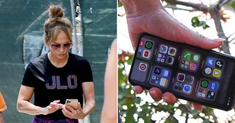 jennifer lopez hits the gym in a bedazzled j lo t shirt in miami iphone