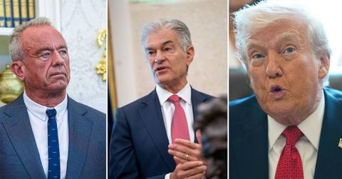 Split photo of RFK Jr., Dr. Oz and Donald Trump