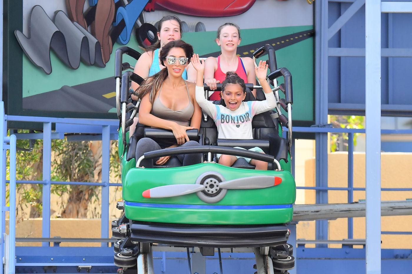 EXCLUSIVE: Farrah Abraham and her daughter Sophia enjoy a fun day at Disney&#8217;s California Adventure