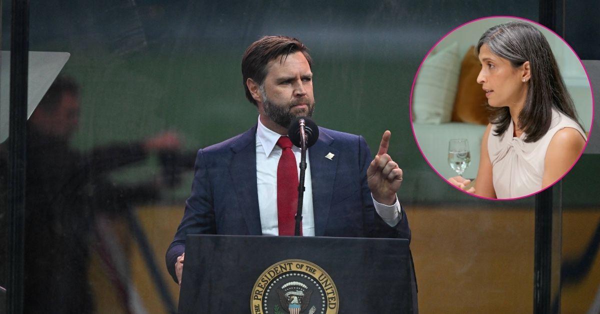 Composite photo of J.D. Vance and Usha Vance