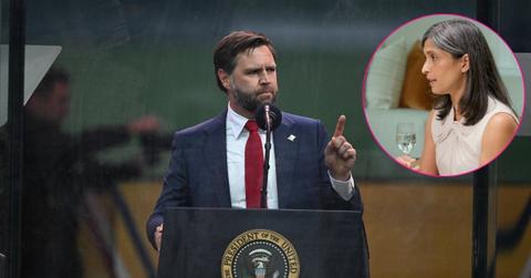 Composite photo of J.D. Vance and Usha Vance