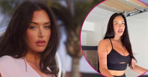 stassie karanikolaou sports bra slip