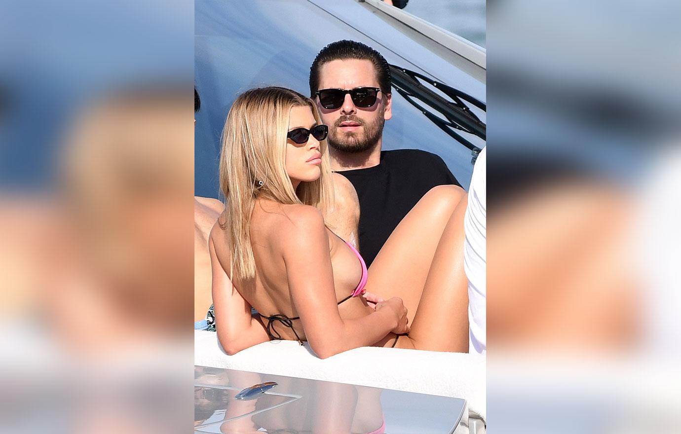 Sofia Richie And Scott Disick On A Yacht In Miami