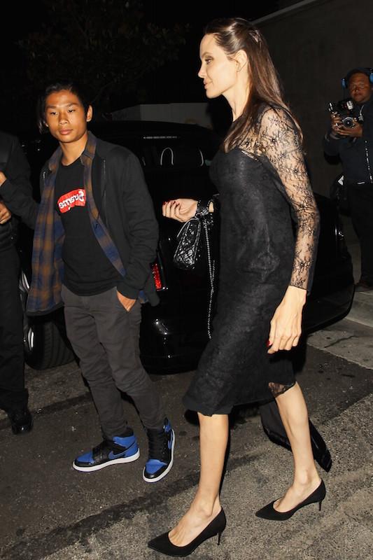 Angelina Jolie dines with son Pax Jolie Pitt at TAO on Mother&#8217;s Day