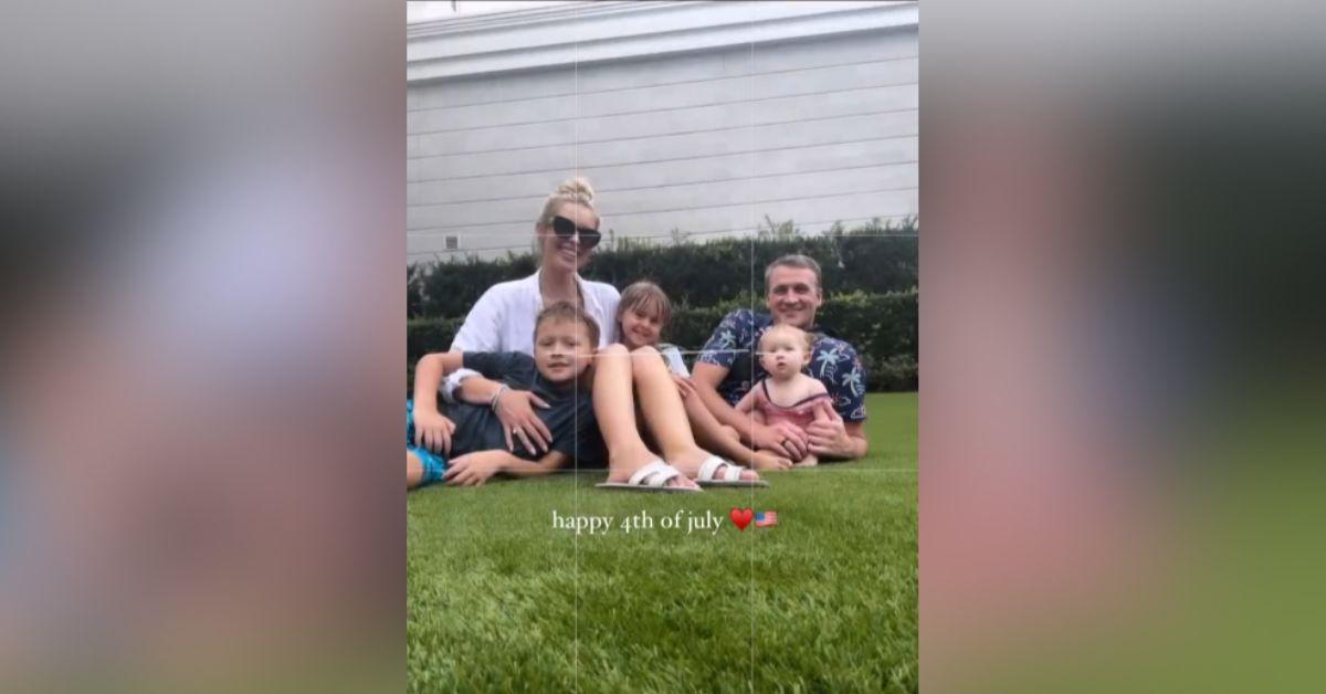image of Ryan Lochte said he met his new girlfriend through their kids’ school in Florida.