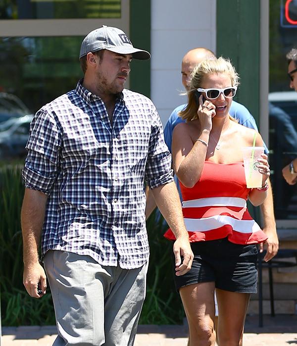 Britney Spears and her boyfriend David Lucado meet for lunch