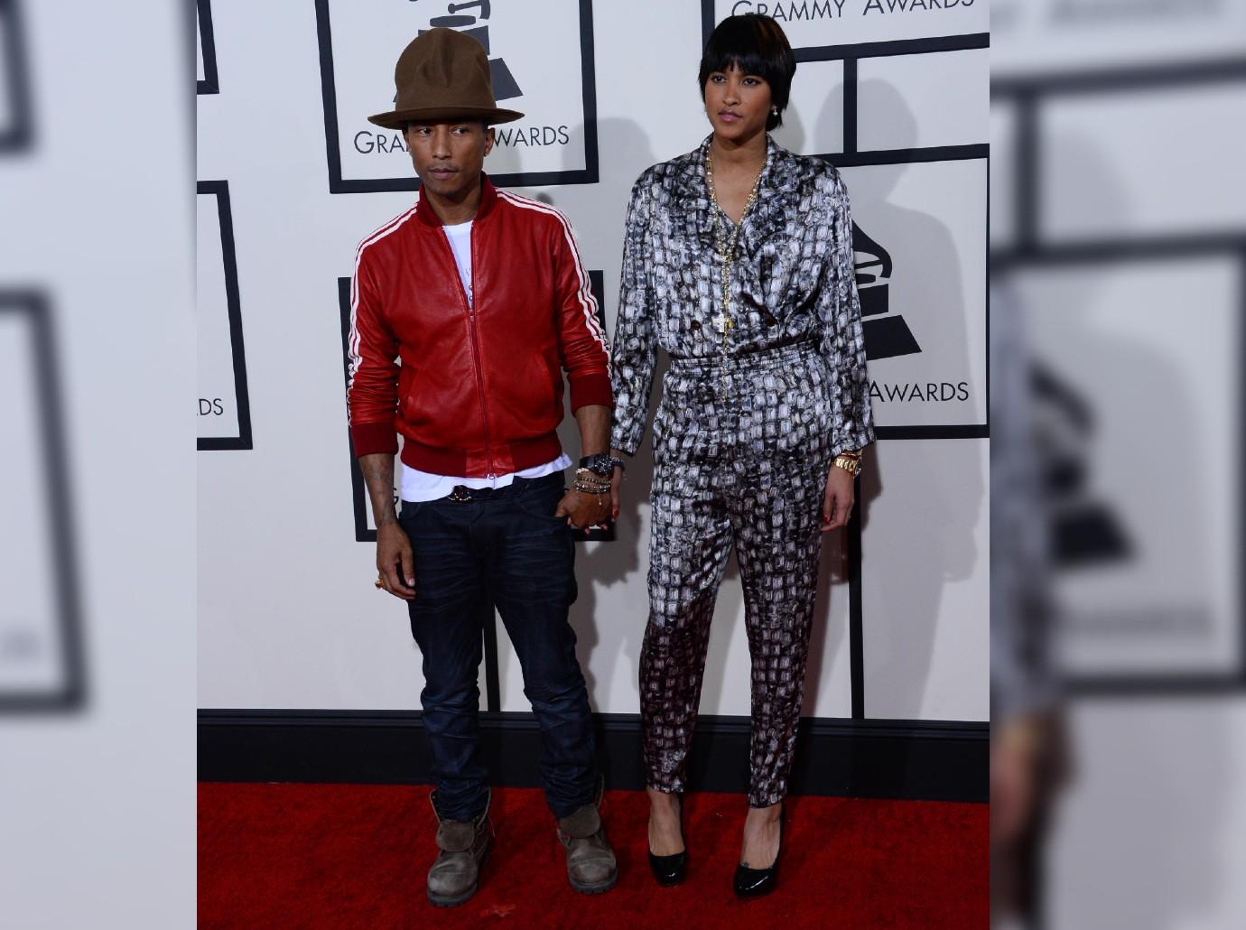 Grammys Awards 2023 Pharell Williams Red Tracksuit