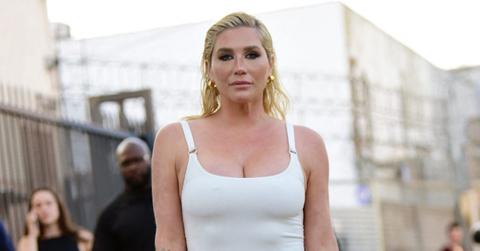 kesha poses topless vacationing th birthday photos