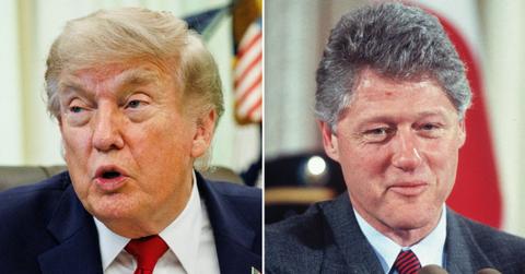 split image of Donald Trump and Bill Clinton
