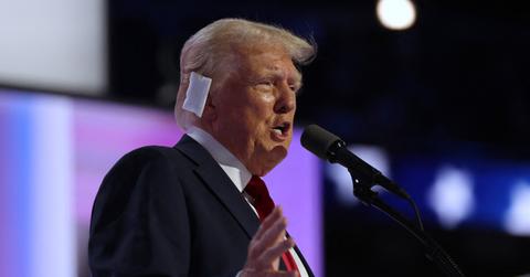 donald trump ear healed staged