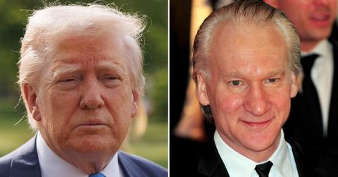 photo of Donald Trump and Bill Maher
