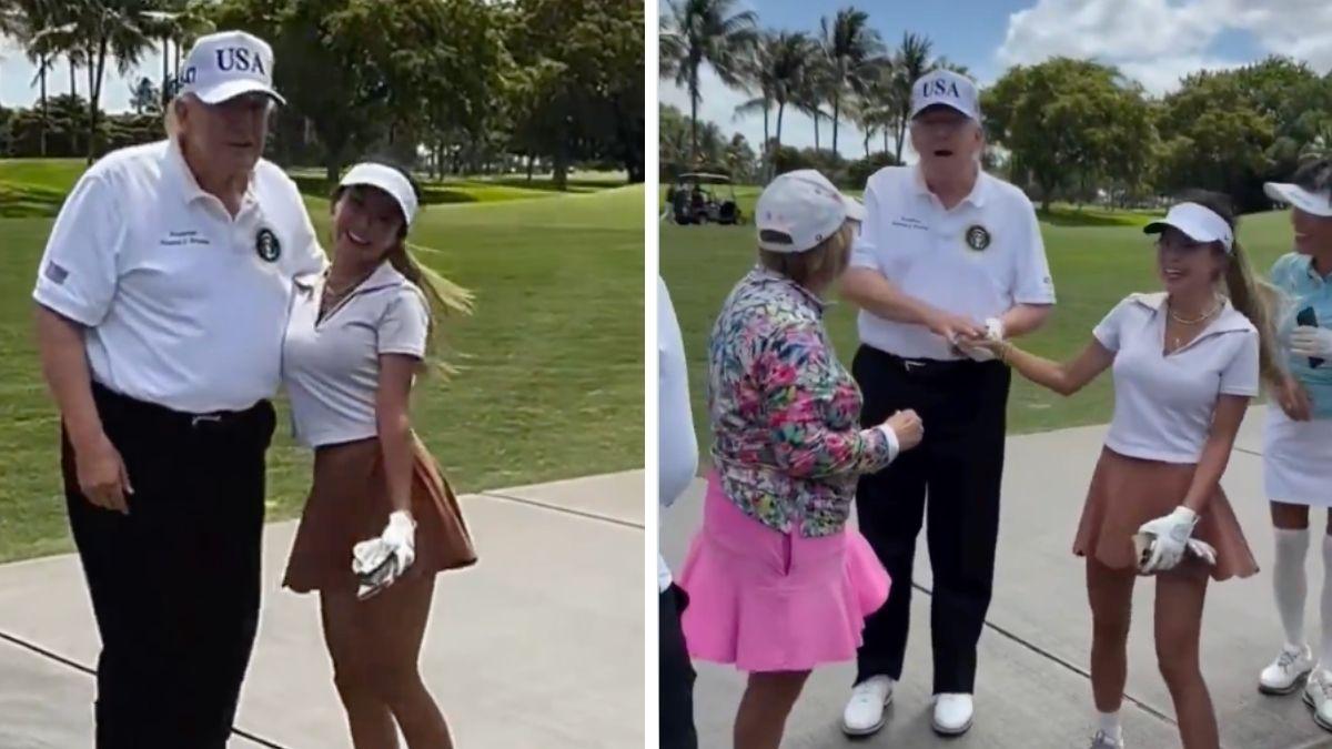 image split of Donald trump