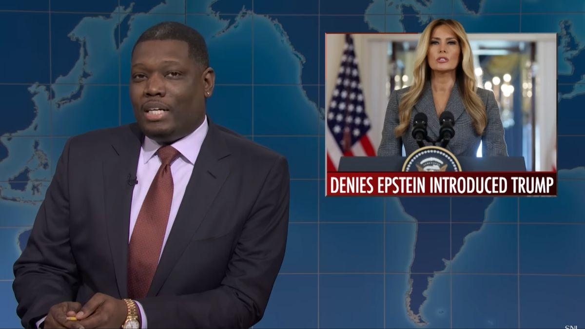 Image of Audible groans followed the joke referencing Jeffrey Epstein.