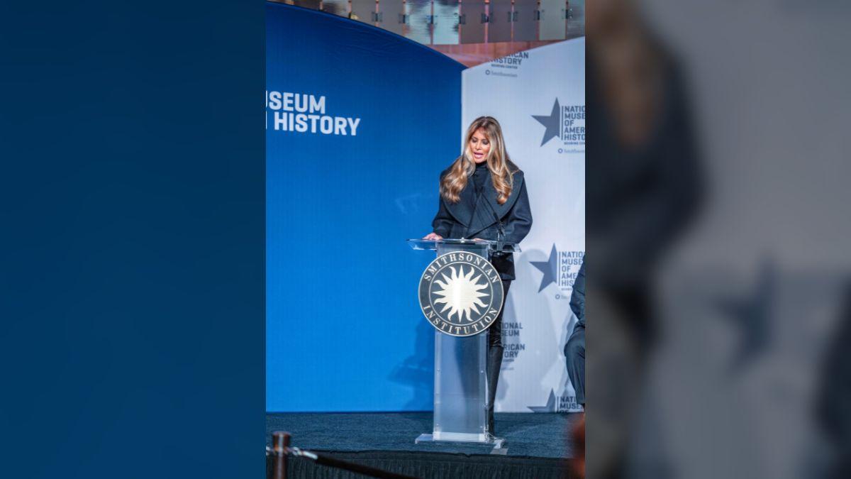 Image of Melania Trump's movie debuted at Washington DC's Kennedy Center.