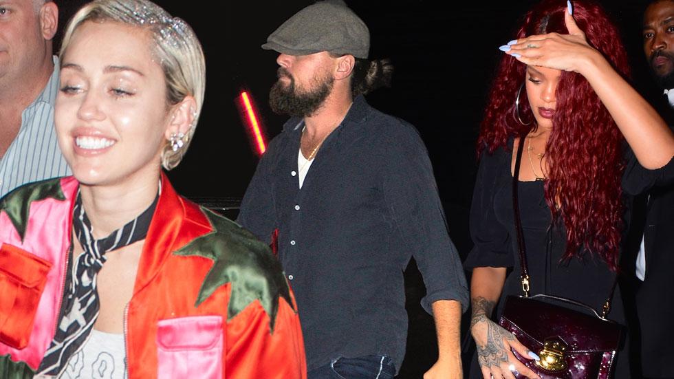 Leonardo dicaprio miley cyrus rihanna club