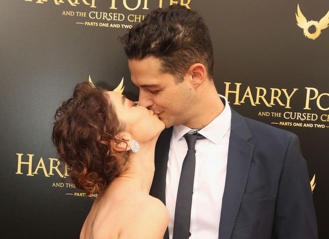 Sarah Hyland And Wells Adams Kiss Engaged