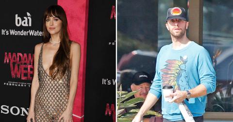 dakota johnson chris martin secretly engaged years ago