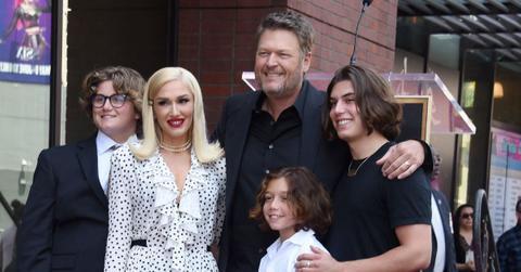 blake shelton close bond gwen stefanis boys