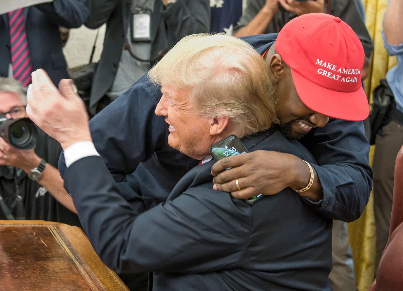 kanye west asked donald trump join him controversial donda event dababy marilyn manson