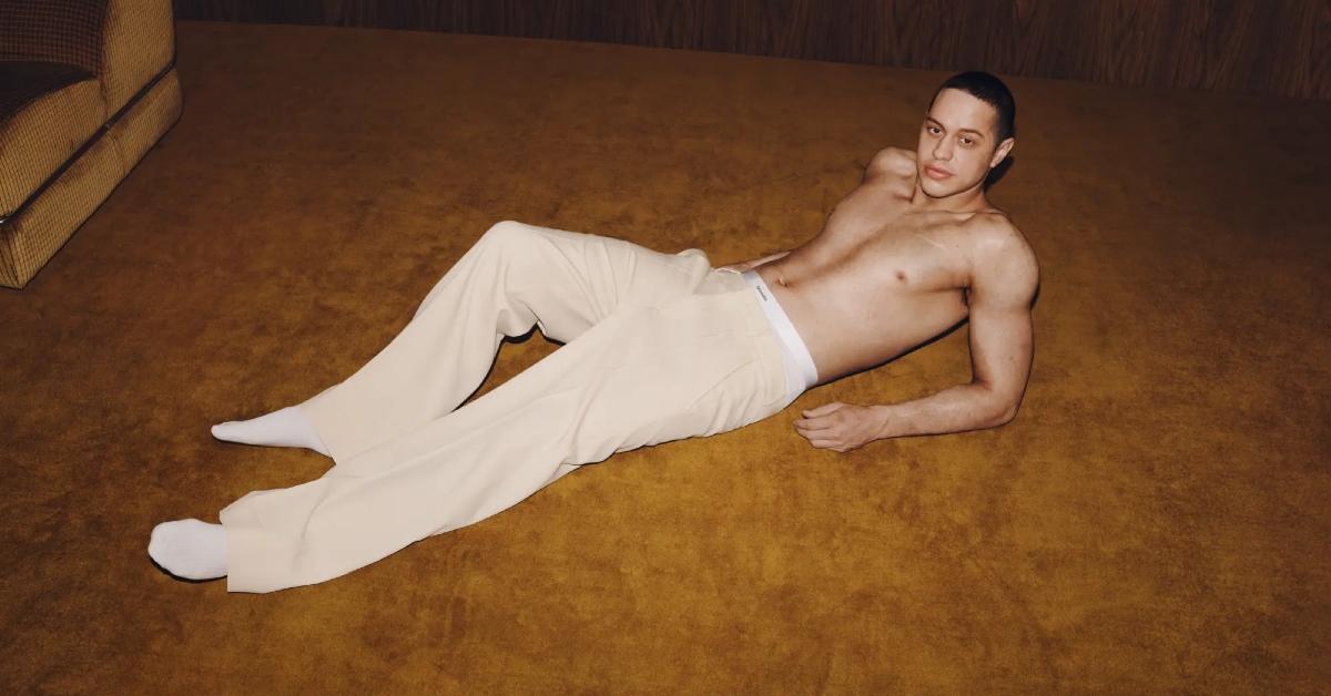 pete davidson toned tattoo free body underwear campaign photos