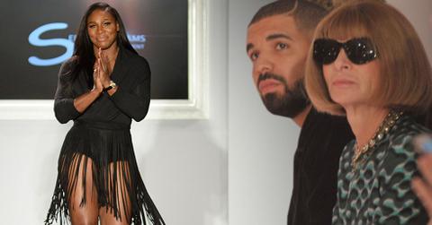 Drake upset music serena williams ny fashion week show