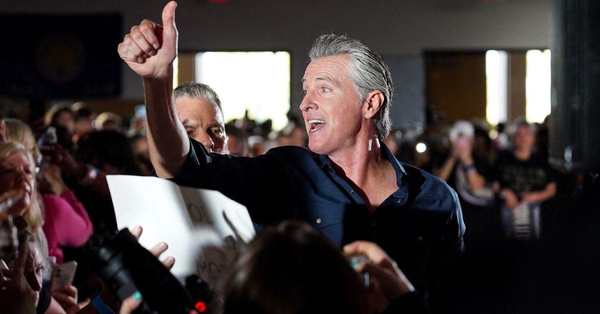 image of 'If he ran the country like that, this country would be gone,' Trump said about Newsom.