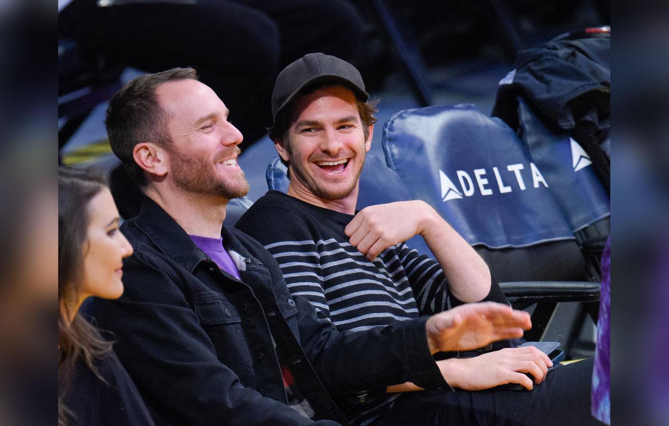 Celebrities At The Los Angeles Lakers Game