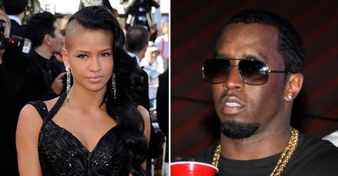 Photo of Cassie Ventura; picture of Sean 'Diddy' Combs.