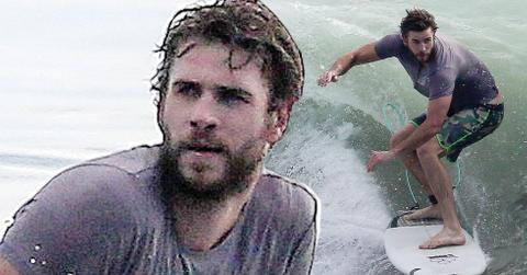 Liam hemsworth surfing malibu