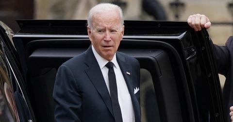 president joe biden jill biden rows back queen elizabeth funeral jpg