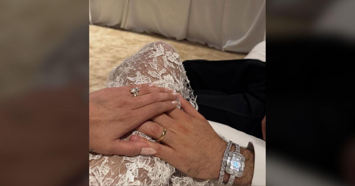 Image of Selena Gomez and Benny Blanco tied the knot on Saturday.