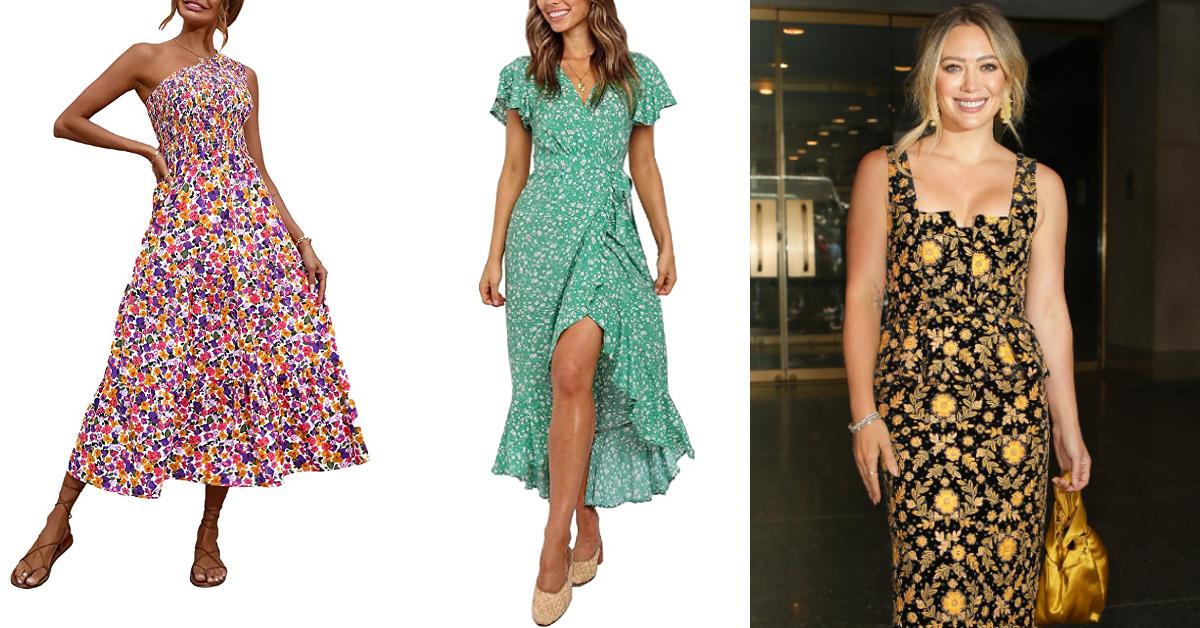 hilary duff floral dress amazon summer style shop feature