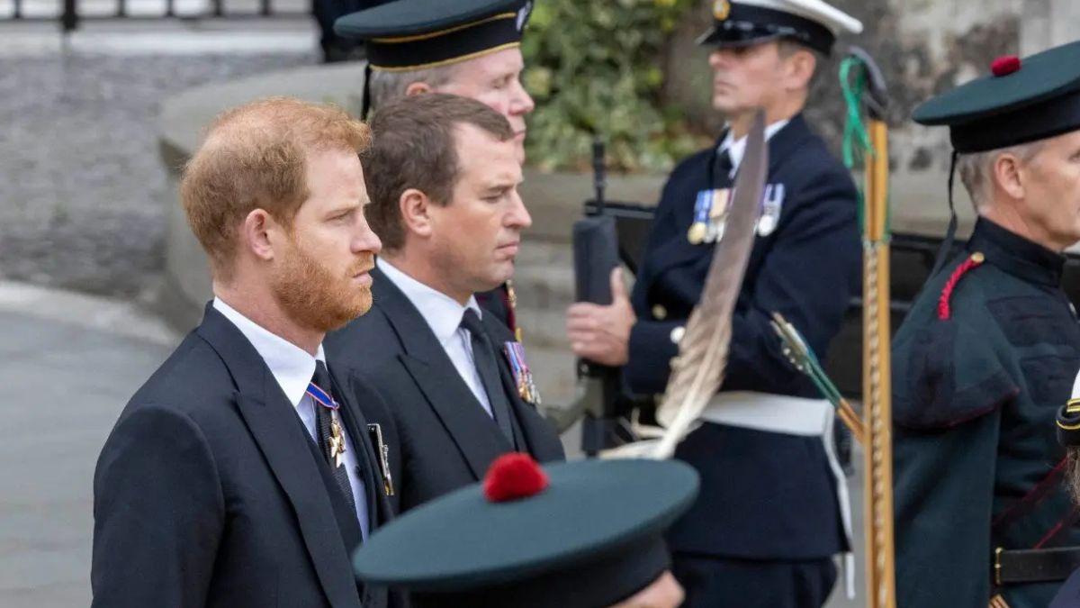 image of prince harry and Peter Phillips