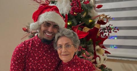 Photo of Lil Pump and his grandmother.