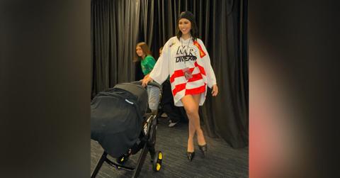 kourtney kardashian fans beg see son rocky stroller blink  concert